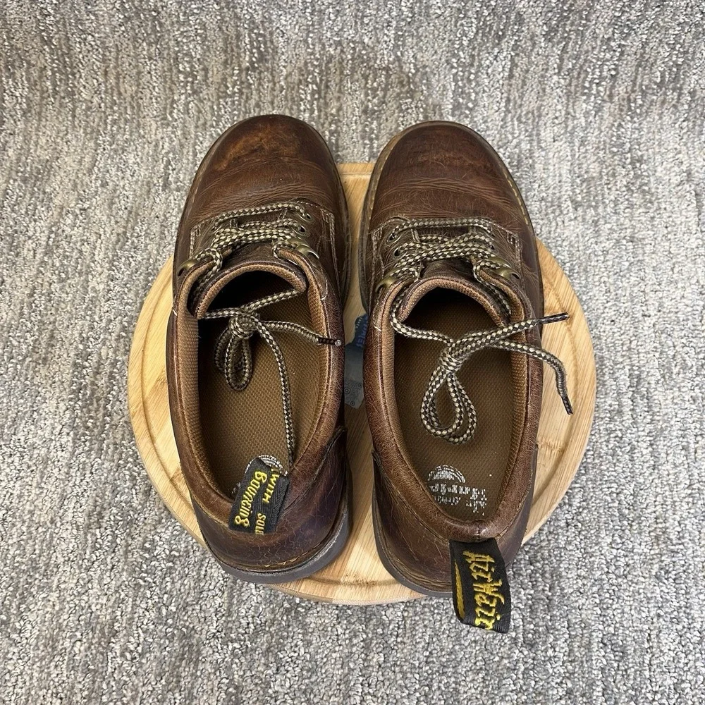 Dr Martens Lachlan Oxford Shoes Brown Leather Air Wair Mens Size 10 Doc Lace Up